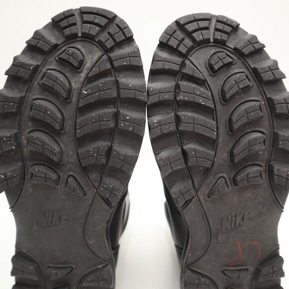 Nike Manoa Triple Black Boots Mens Size 8 Leather Mid Shoes Outdoor 454350-003